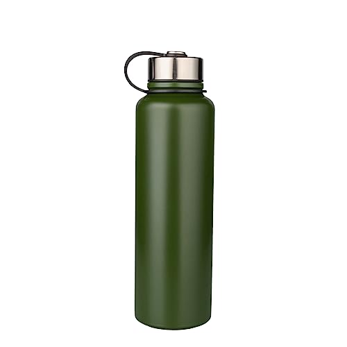 YYW 1.5 Liter Edelstahl Thermo Trinkflasche, Vakuum Isolierte Edelstahl Thermosflasche Auslaufsicher Wasserflasche Sportflasche, Doppelwandige Isolierflasche für Für den Sport von YYW