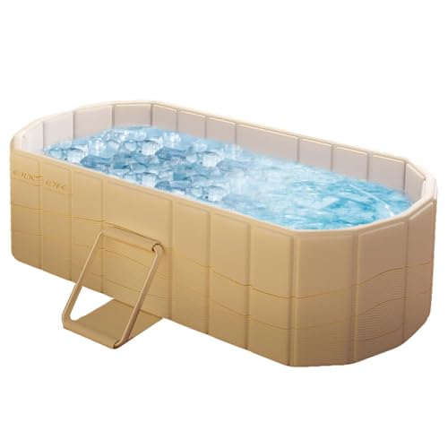 YYW Tragbare Badewanne für Erwachsene, faltbar, einweichen, stehend, japanische Spa, Sauna, zusammenklappbar, Heißeisbadewanne für Duschkabine, Badezimmer (Gold ohne Deckel, 150 x 86 x 50 cm (L x B x YYW Tragbare Badewanne für Erwachsene, faltbar, einweichen, stehend, japanische Spa, Sauna, zusammenklappbar, Heißeisbadewanne für Duschkabine, Badezimmer (Gold ohne Deckel, 150 x 86 x 50 cm (L x B x von YYW