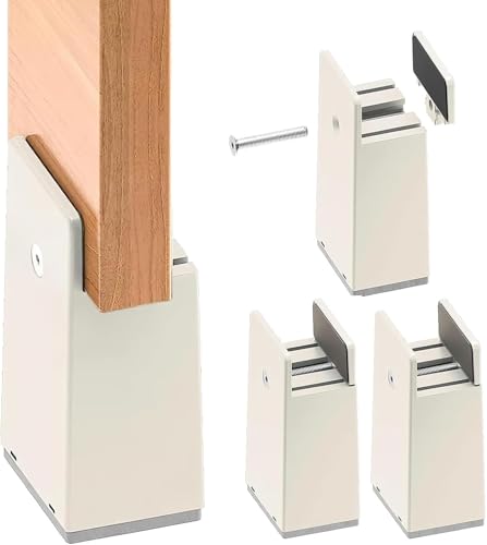 YYWEi 4 Stück Möbelerhöhung 10 cm Verstellbare Betterhöhung mit Schraubklemme für 10-37mm Breite Quadrat Bett Couches Tische Sofa Schreibtische YYWEi 4 Stück Möbelerhöhung 10 cm Verstellbare Betterhöhung mit Schraubklemme für 10-37mm Breite Quadrat Bett Couches Tische Sofa Schreibtische von YYWEi