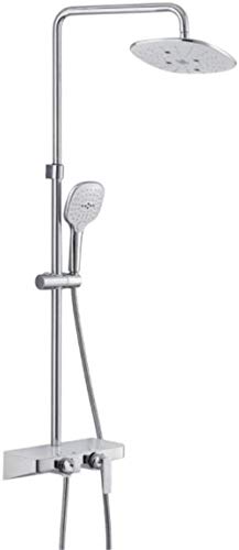 Duschbrause Duschset Verchromter Messingkörper ABS Duschsystem und Handbrause Dusche Wandbrause Kombination Set mit Funktion 3 Thermostat-Badewanne Duscharmatur Duschbrause Duschset Verchromter Messingkörper ABS Duschsystem und Handbrause Dusche Wandbrause Kombination Set mit Funktion 3 Thermostat-Badewanne Duscharmatur von YYWTXC