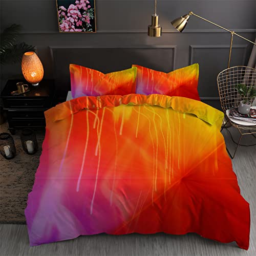 BettwäSche 200x200 Orange Bettbezug Set 3 Teilig Licht Flauschig BettbezüGe und 2 Kissenbezug 80x80, Allergiker BettwäSche-Sets Weiche Microfaser mit ReißVerschluss BettwäSche 200x200 Orange Bettbezug Set 3 Teilig Licht Flauschig BettbezüGe und 2 Kissenbezug 80x80, Allergiker BettwäSche-Sets Weiche Microfaser mit ReißVerschluss von YYZBS