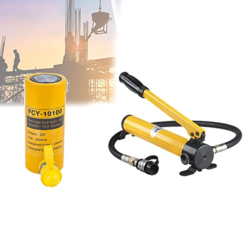 YYZYL 10/20t Tragbarer Hydraulikzylinder, Professioneller Hydraulikheber mit CP-180 Manuelle Hydraulikpumpe für Gebäude und Brücken, 11/13/50/100mm Ideal für Den Einsatz in Kleinen Räumen YYZYL 10/20t Tragbarer Hydraulikzylinder, Professioneller Hydraulikheber mit CP-180 Manuelle Hydraulikpumpe für Gebäude und Brücken, 11/13/50/100mm Ideal für Den Einsatz in Kleinen Räumen von Aprilhp