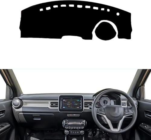 YYlong Armaturenbrett Abdeckung Pad Für Suzuki ignis 2016-2024 Auto Armaturenbrett vermeiden Lichtmatte Sonnenschutz Teppich Auto Dashboard Matte von YYlong