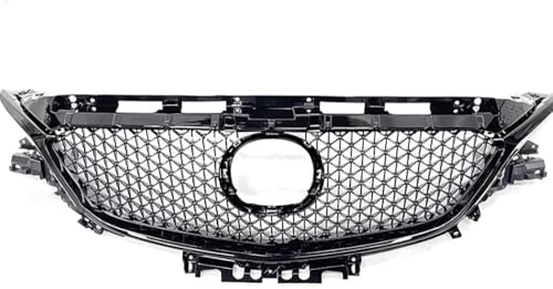 YYlong Auto Vordere Stoßstange Kühlergrill für Atez Mazda 6 2017-2019 KüHlergrill Front Ersatz Hauben Grill Doppelsteg Sport Kühlergrill von YYlong