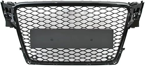 YYlong Auto Vordere Stoßstange Kühlergrill für Audi A4/S4 B8 8T 2009-2012 KüHlergrill Front Ersatz Hauben Grill Doppelsteg Sport Kühlergrill von YYlong