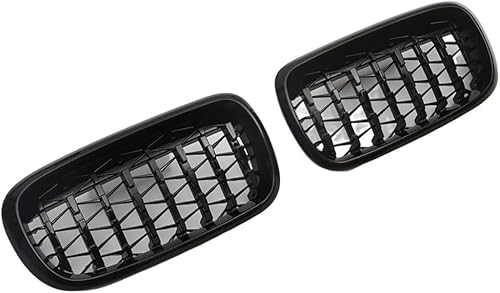YYlong Auto Vordere Stoßstange Kühlergrill für BMW F15 (X5) 2013-2018 KüHlergrill Front Ersatz Hauben Grill Doppelsteg Sport Kühlergrill von YYlong