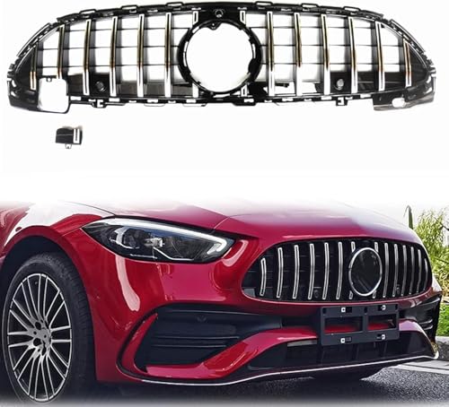 YYlong Auto Vordere Stoßstange Kühlergrill für Benz C Class W206 2021-2022 C300 KüHlergrill Front Ersatz Hauben Grill Doppelsteg Sport Kühlergrill YYlong Auto Vordere Stoßstange Kühlergrill für Benz C Class W206 2021-2022 C300 KüHlergrill Front Ersatz Hauben Grill Doppelsteg Sport Kühlergrill von YYlong