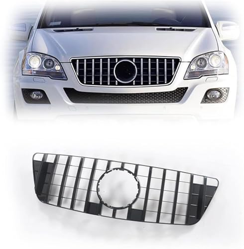 YYlong Auto Vordere Stoßstange Kühlergrill für Benz ML Class W164 2009-2011 ML320 ML350 ML450 ML500 G&T KüHlergrill Front Ersatz Hauben Grill Doppelsteg Sport Kühlergrill YYlong Auto Vordere Stoßstange Kühlergrill für Benz ML Class W164 2009-2011 ML320 ML350 ML450 ML500 G&T KüHlergrill Front Ersatz Hauben Grill Doppelsteg Sport Kühlergrill von YYlong