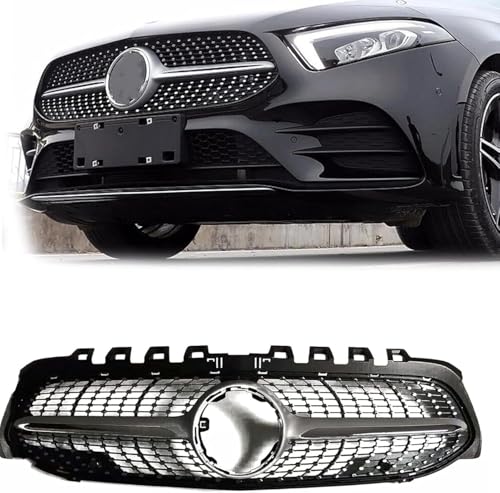 YYlong Auto Vordere Stoßstange Kühlergrill für Benz W177 A Class 2019-2022 A180 A200 A250 KüHlergrill Front Ersatz Hauben Grill Doppelsteg Sport Kühlergrill YYlong Auto Vordere Stoßstange Kühlergrill für Benz W177 A Class 2019-2022 A180 A200 A250 KüHlergrill Front Ersatz Hauben Grill Doppelsteg Sport Kühlergrill von YYlong