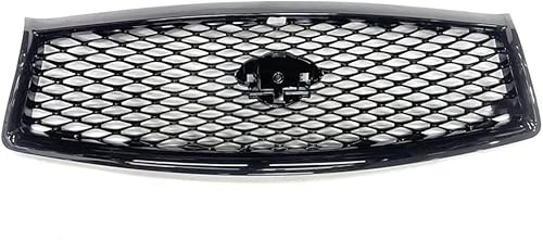 YYlong Auto Vordere Stoßstange Kühlergrill für Infiniti Q50/Q50L 2014-2017 KüHlergrill Front Ersatz Hauben Grill Doppelsteg Sport Kühlergrill von YYlong