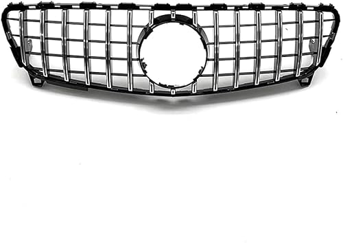 YYlong Auto Vordere Stoßstange Kühlergrill für Mercedes Benz A-Class (W176) GT 2016-2018 KüHlergrill Front Ersatz Hauben Grill Doppelsteg Sport Kühlergrill von YYlong