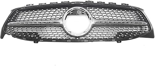 YYlong Auto Vordere Stoßstange Kühlergrill für Mercedes Benz CLA-Class (W118) Gypsophila OE 2020 KüHlergrill Front Ersatz Hauben Grill Doppelsteg Sport Kühlergrill von YYlong