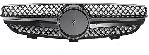 YYlong Auto Vordere Stoßstange Kühlergrill für Mercedes Benz CLK (W209) Modified AMG 2003-2009 KüHlergrill Front Ersatz Hauben Grill Doppelsteg Sport Kühlergrill von YYlong