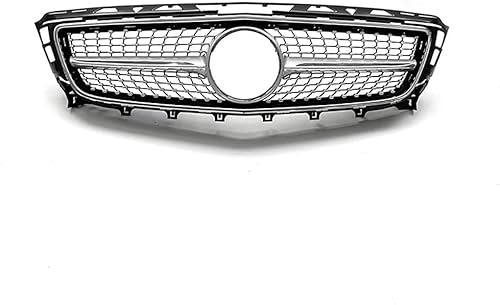 YYlong Auto Vordere Stoßstange Kühlergrill für Mercedes Benz CLS-Class (W218) 2012-2014 KüHlergrill Front Ersatz Hauben Grill Doppelsteg Sport Kühlergrill von YYlong