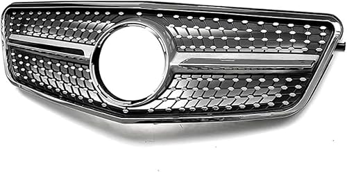 YYlong Auto Vordere Stoßstange Kühlergrill für Mercedes Benz E-Class (W212) 2009-2013 KüHlergrill Front Ersatz Hauben Grill Doppelsteg Sport Kühlergrill von YYlong