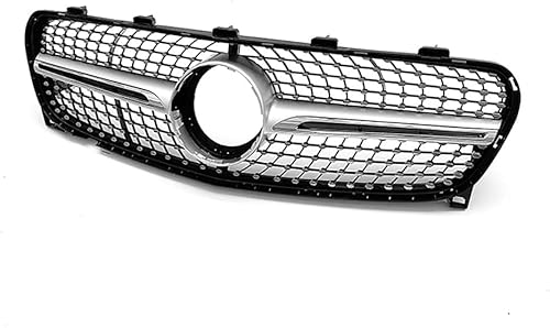 YYlong Auto Vordere Stoßstange Kühlergrill für Mercedes Benz GLA-Class (X156) 2017-2019 KüHlergrill Front Ersatz Hauben Grill Doppelsteg Sport Kühlergrill von YYlong