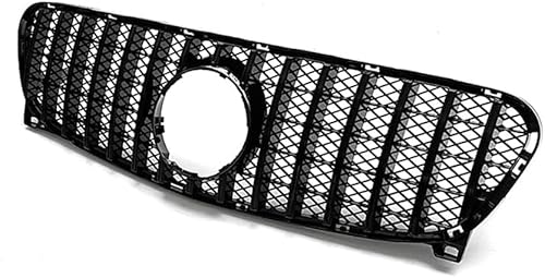YYlong Auto Vordere Stoßstange Kühlergrill für Mercedes Benz GLA-Class (X156) GT 2014-2016 KüHlergrill Front Ersatz Hauben Grill Doppelsteg Sport Kühlergrill von YYlong
