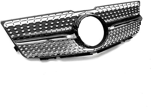 YYlong Auto Vordere Stoßstange Kühlergrill für Mercedes Benz GLK-Class (X204) 2009-2012 KüHlergrill Front Ersatz Hauben Grill Doppelsteg Sport Kühlergrill von YYlong
