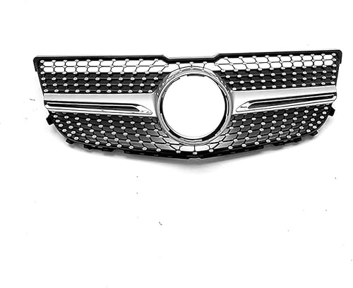 YYlong Auto Vordere Stoßstange Kühlergrill für Mercedes Benz GLK-Class (X204) 2013-2015 KüHlergrill Front Ersatz Hauben Grill Doppelsteg Sport Kühlergrill von YYlong