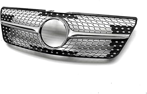 YYlong Auto Vordere Stoßstange Kühlergrill für Mercedes Benz ML (W164) 2009-2011 KüHlergrill Front Ersatz Hauben Grill Doppelsteg Sport Kühlergrill von YYlong