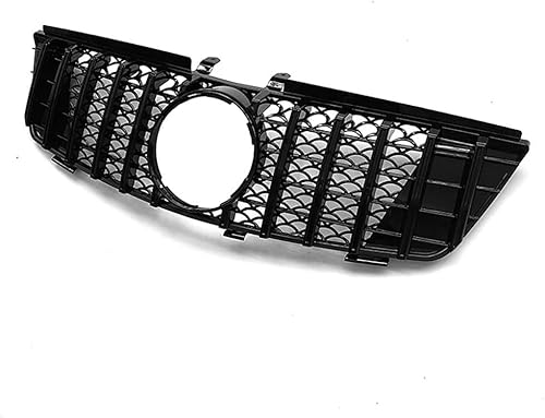 YYlong Auto Vordere Stoßstange Kühlergrill für Mercedes Benz ML (W164) GT 2005-2008 KüHlergrill Front Ersatz Hauben Grill Doppelsteg Sport Kühlergrill von YYlong