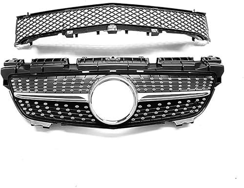 YYlong Auto Vordere Stoßstange Kühlergrill für Mercedes Benz SLK (R172) 2011-2015 KüHlergrill Front Ersatz Hauben Grill Doppelsteg Sport Kühlergrill von YYlong