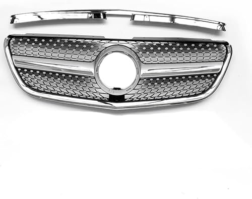 YYlong Auto Vordere Stoßstange Kühlergrill für Mercedes Benz Vito (VITO) 2016-2020 KüHlergrill Front Ersatz Hauben Grill Doppelsteg Sport Kühlergrill von YYlong