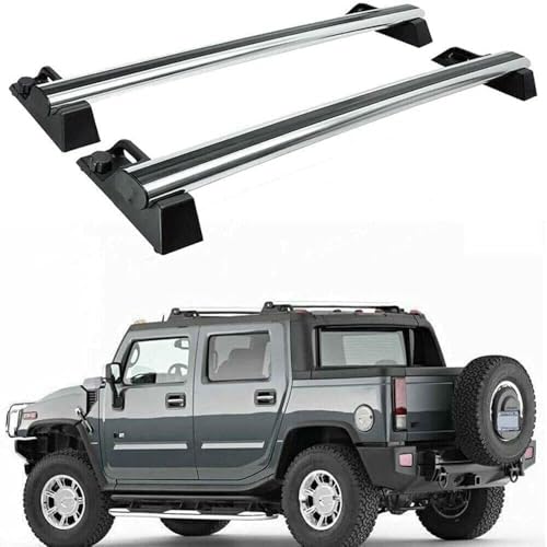 YYlong Dachgepäckträger Dachträger für Hummer H2 2003-2010 Querträger Dachreling Schienen Trägerhalter Auto Dachträger Gepäckträgern von YYlong