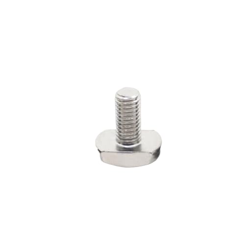 1/2/5 Stück M5 M6 M8 M10 M12 Edelstahl T-Form Stanzfräsmaschine Schraube Gewindestange Klemmkappe Bolzen(20mm,M8 2pcs) von YZADSXCL