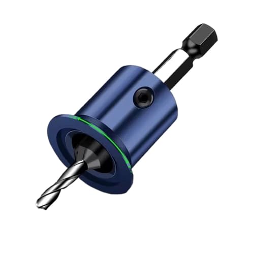 1pc Hex Schaft Holzbearbeitung Senker Bohrer 2-in-1 Tiefe Stop Opener Mit Einstellbare Schraube Contro(3.2x10mm) von YZADSXCL