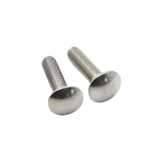 2/5 stücke M8 M10 M12 A2-70 304 Edelstahl Truss Runde Kopf Square Neck Schloss Schraube Coach Bolzen(55mm,M10 2pc) von YZADSXCL