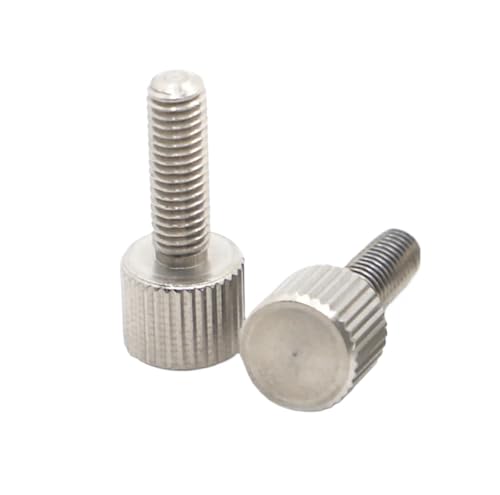 2 Stück M2 .5 M3 M4 M5 M6 Rändelschrauben Aus 304 Edelstahl, Glatt, Metrisch, Rändelkopf, Manuelle Einstellschraube(6mm,M2 5pcs) von YZADSXCL