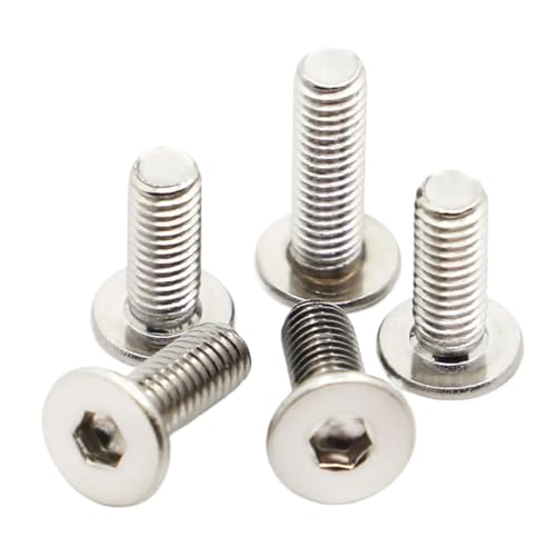 5/10/20 STÜCKE Schraube M3 M4 M5 M6 M8 304 Edelstahl Innensechskant Ultradünne Superniedrige Flache Waferkopfschraube(12mm,M8 5pcs) von YZADSXCL