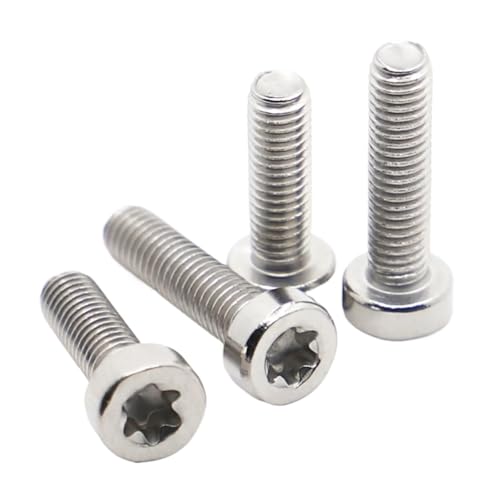 5/10 Stück M3 M4 M5 Sechslappen-Kappe Kopf 304 Edelstahl Sockel Torx Schraube(6mm,M3 10pcs) von YZADSXCL
