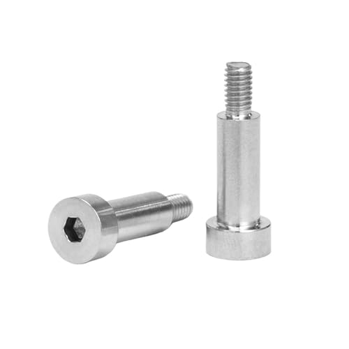YZADSXCL 10 stücke M2 M2.5 304 Edelstahl Hex Innensechskant Kappe Kopf Schulter Rollenlager Schraube Bolzen Hohe Zug(4mm (10pcs),D2.5-M2) von YZADSXCL