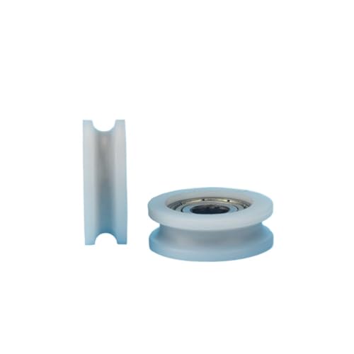 1 Stück 5 x 17 x 6 mm U-Nut-Nylon-Kunststoffrad mit gelagerter Tür- und Fensterschiene 5 x 17 x 6 mm von YZATCDZG