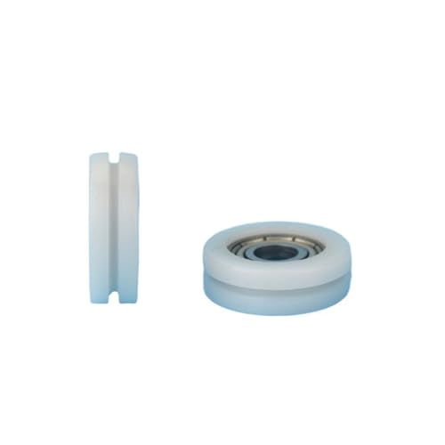 1 Stück 5 x 18 x 6 mm U-Nut-Nylon-Kunststoffrad mit gelagerter Tür- und Fensterschiene 5 x 18 x 6 mm von YZATCDZG