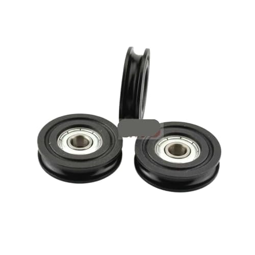 10 Stück 608zz Kugellager aus schwarz lackiertem Kunststoff mit U-Nut, Außendurchmesser 4 cm, Führungsschienenlager BSU60840-10(Chrome Steel Blue) von YZATCDZG