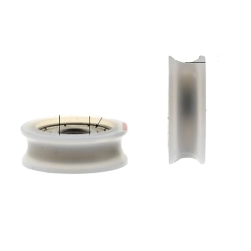 10 Stück 625zz Kugellager beschichteter Kunststoff U-Nut V-Schiene gerillte Rollenrolle Schwarz BSU62520-7 Outsourcing Kunststofflager(White Color) von YZATCDZG