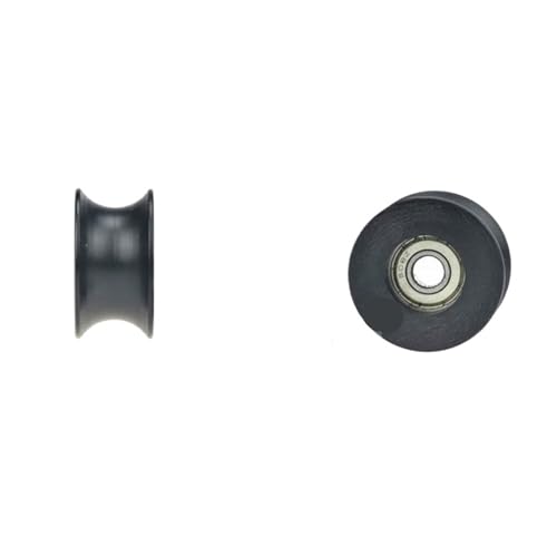 10 Stück U-Nut Typ 608zz schwarz Montagelinie Führungsschiene Lager Radriemenscheibe 8 x 40 x 20 mm BSU60840-20(Chrome Steel Black) von YZATCDZG
