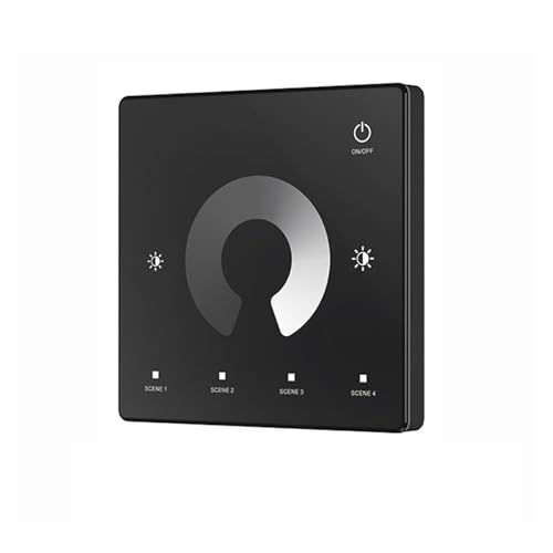 2CH LED Controller DC 12V 24V Dimmer Fernbedienung for WW CW NW CCT LED Streifen(TW1(B) DIM Panel) von YZATCDZG