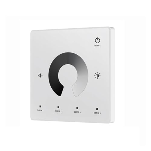 2CH LED Controller DC 12V 24V Dimmer Fernbedienung for WW CW NW CCT LED Streifen(TW1(W) DIM Panel) von YZATCDZG