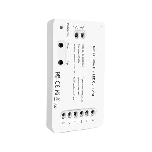 3.0 DC5-24V Mini RCT RGB WWCW LED-Lichtstreifen-Controller(1PC RGBCCT) von YZATCDZG