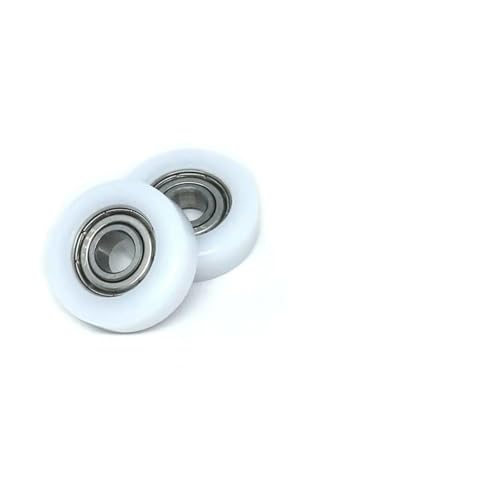 5 Stück 6 x 22 x 7 mm beschichtete Rollen mit Lager BS69622-7, 6 mm Innendurchmesser, 22 mm Durchmesser, Nylon-Flachführungsrad, Mini-Schubladenrad(Chrome Steel Bearing) von YZATCDZG