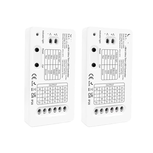 5-in-1 3.0 Mini RCT LED-Lichtstreifen-Controller Pro(6A Per Channel,2PCS Mini 5 in 1) von YZATCDZG