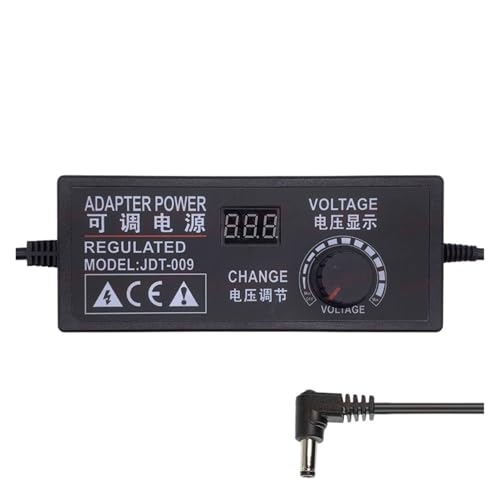 Einstellbarer 3V-12V 9V-24V 12V-24V 5A 10A AC/DC-Adapter mit Display-Spannungsregulierung Schaltnetzteil(12-24V 5A,US Plug) von YZATCDZG