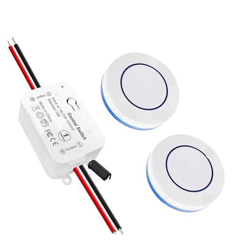 Fernbedienungsschalter, 50 m Mini-Sender, 110 V 220 V 10 A Relaismodul(1Receiver 2Remote) von YZATCDZG