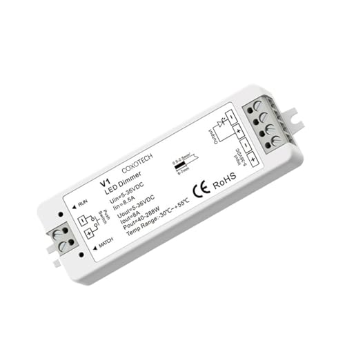 LED-Controller Fernbedienung CCT RGB RGBW Dimmer DC12V-24V(Single Color Dimmer) von YZATCDZG