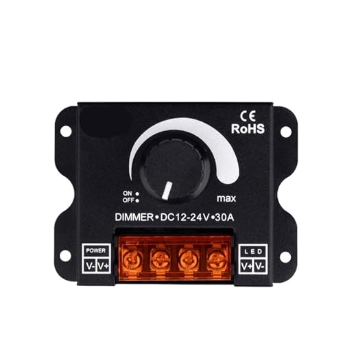 LED Dimmer Schalter DC12V-24V 30A Max Spannung Regler Einstellbare Controller LED Dimmer Schalter DC12V-24V 30A Max Spannung Regler Einstellbare Controller von YZATCDZG