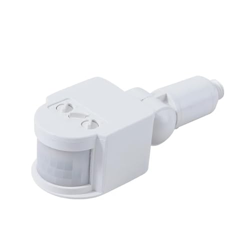 LED-Licht-Bewegungssensor-Schalter Einstellbar 12V 24V 110V 220V(White,DC 24V) von YZATCDZG